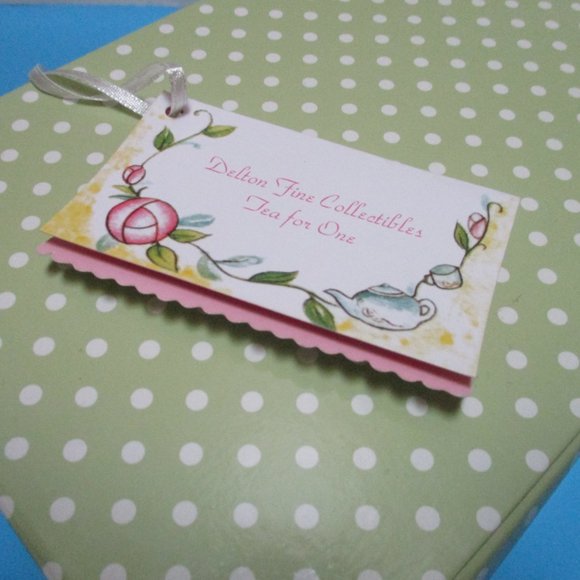 *Delton Fine Collectibles Porcelain Tea for One - Picture 11 of 15